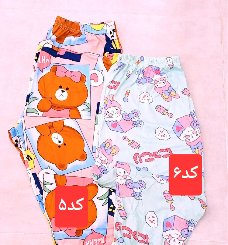 شلوار راحتی زنانه گیاهی وارداتی طرحهای فانتزی